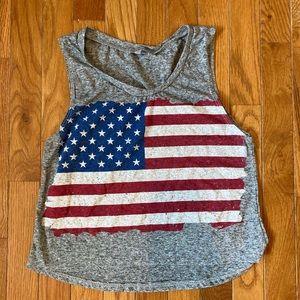 American flag tank